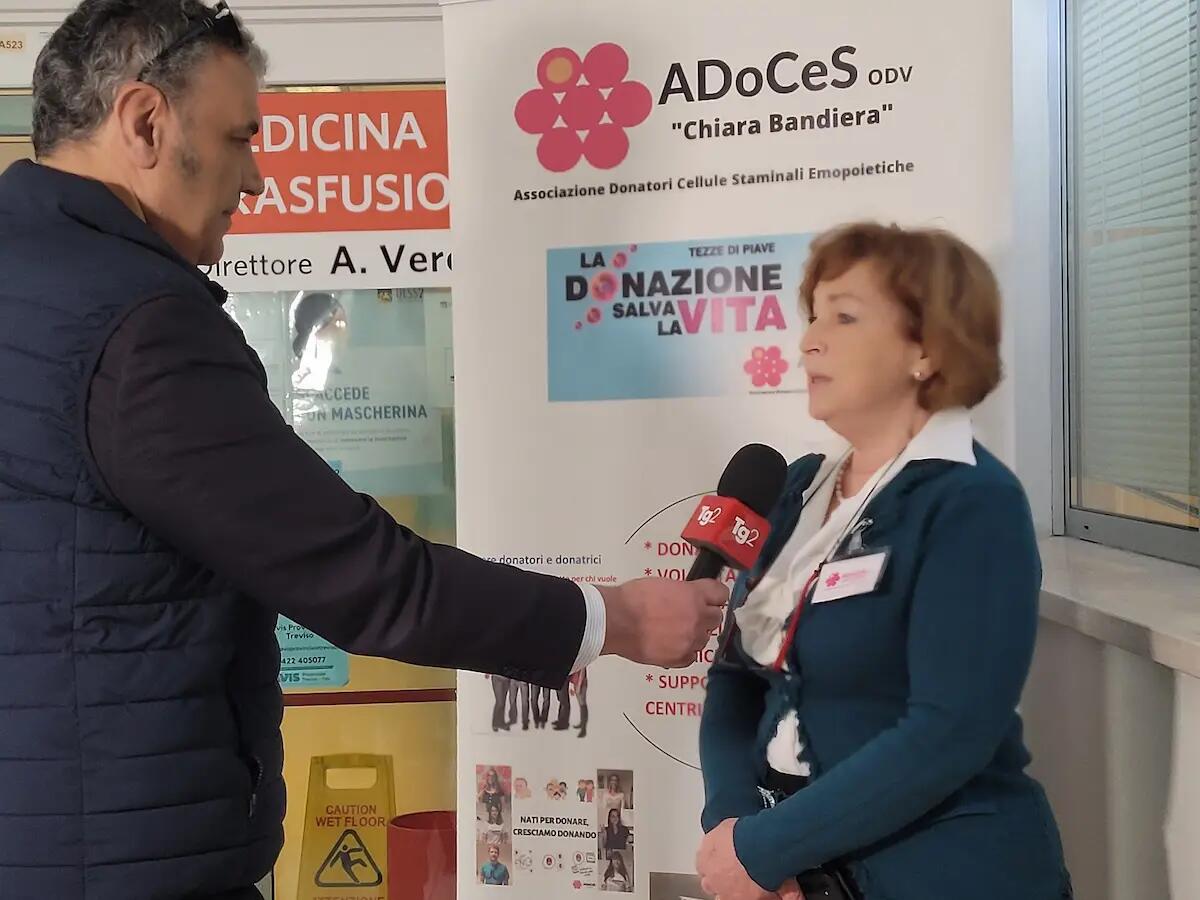 Adoces Treviso, il Tg2 Rai "Tutto il bello che c'è" al Ca' Foncello per raccontare di neomaggiorenni e famiglie che donano 2 volte - 