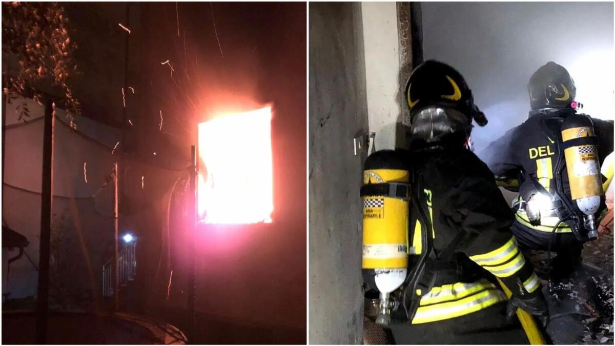 Incendio in appartamento nella notte, ferito il proprietario - 