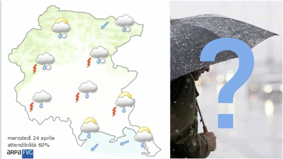 Previsioni Meteo Friuli Venezia Giulia, che tempo farà oggi 24 aprile 2024? - 