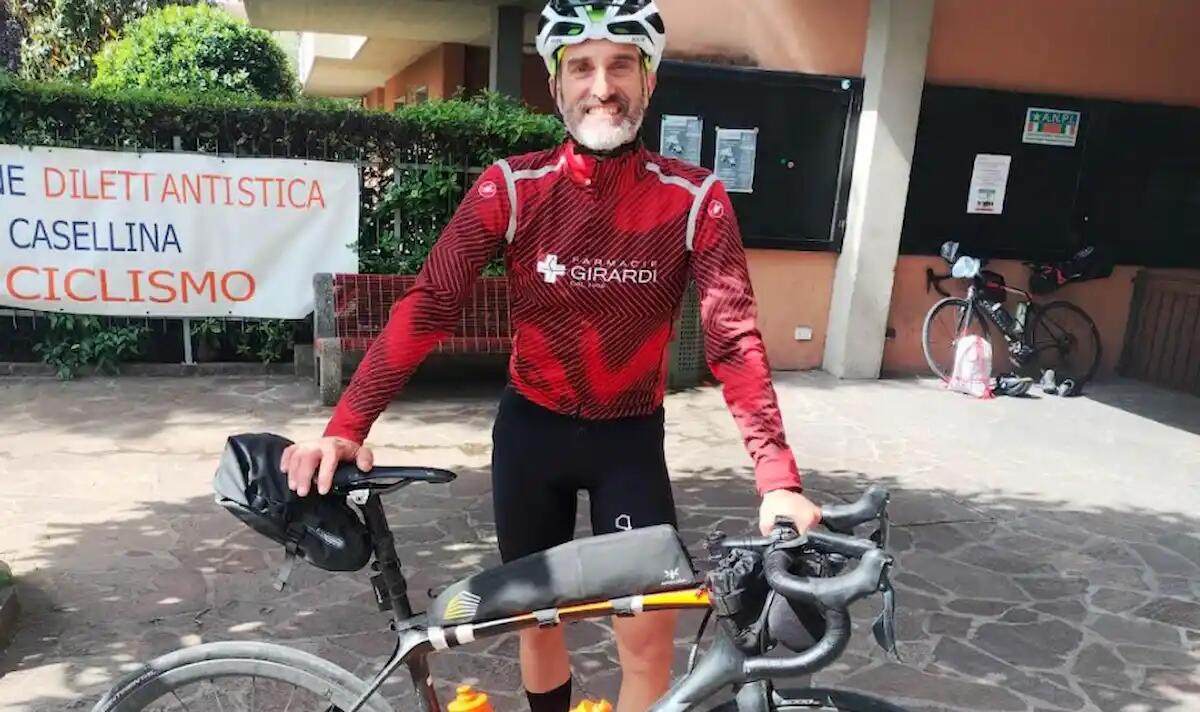 Alberto Populin, 29 ore e 590 km in bici tra i tesori della Toscana -