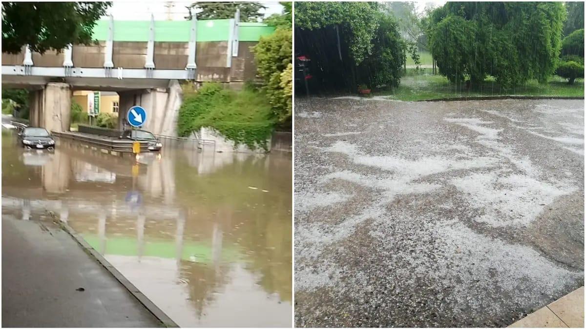 Ancora maltempo a Nordest: grandine, piogge intense, allagamenti e danni d'acqua - 