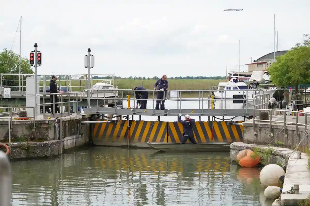 Conca di Portegrandi, iniziati i lavori di riqualificazione del ponte mobile -