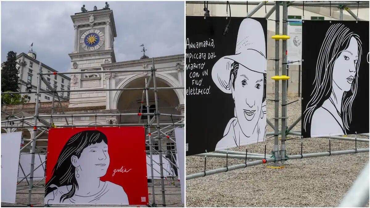 Udine. In Piazza Libertà l'installazione dedicata alle vittime di femminicidio - 