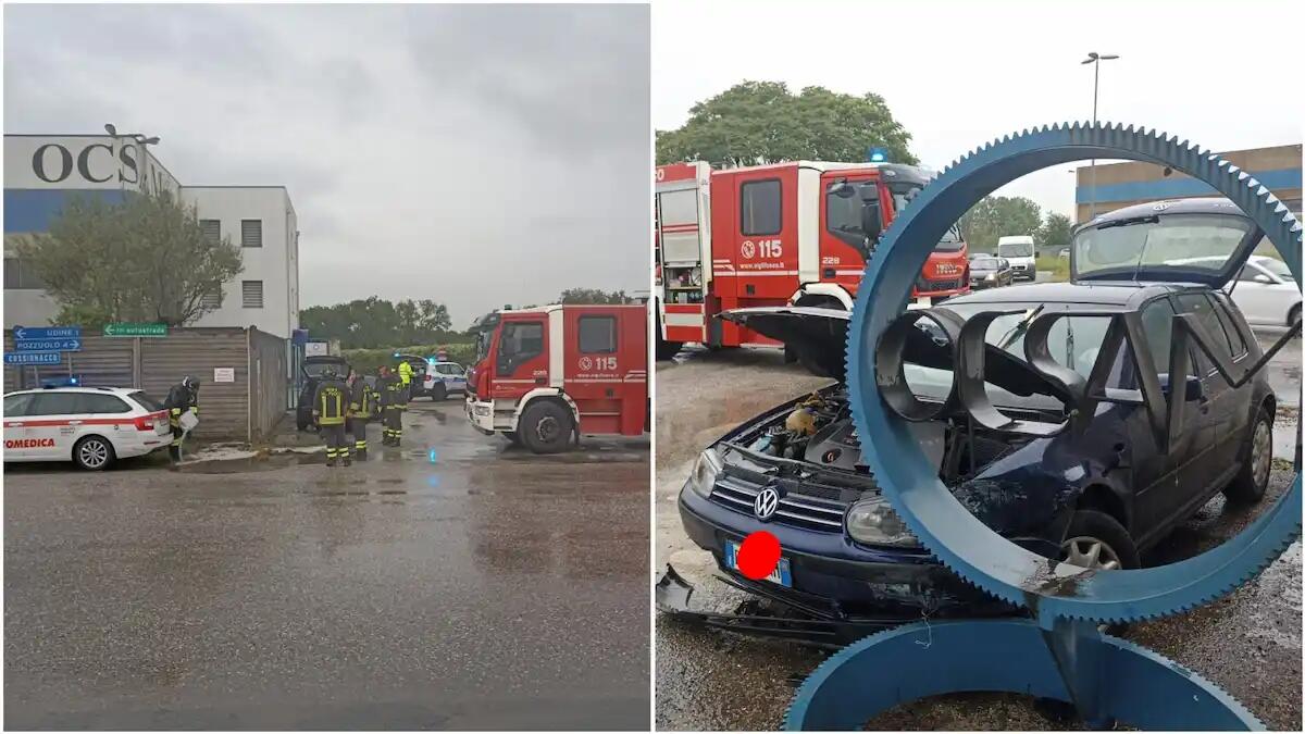 Basaldella. Perde il controllo dell'auto e si schianta contro il muro: ferito un 29enne - 