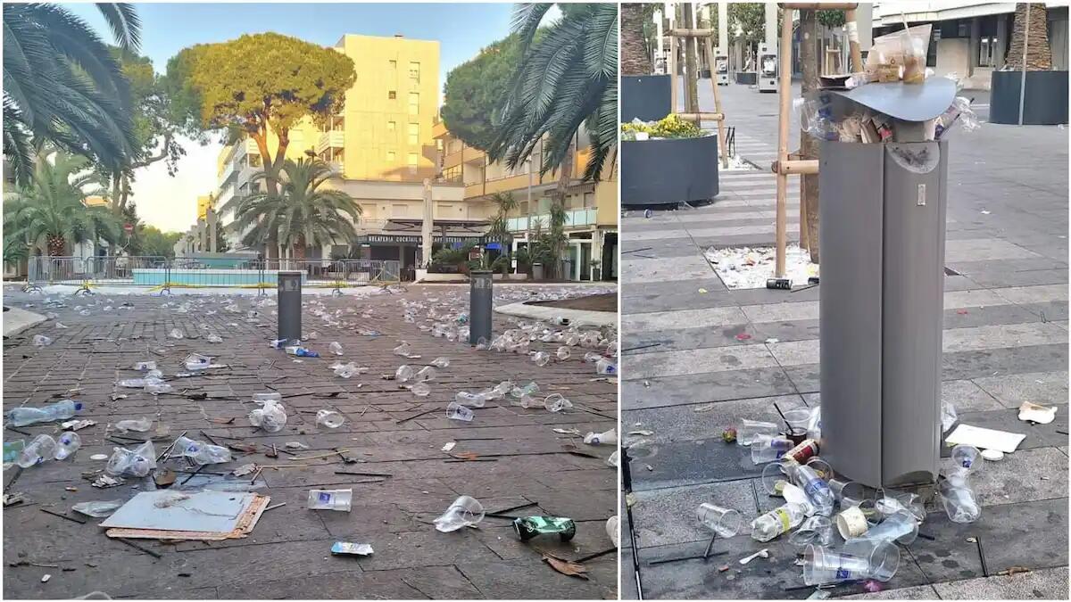 Lignano. Pentecoste, notte di eccessi: risse tra ubriachi, aggressioni e una distesa di rifiuti - 