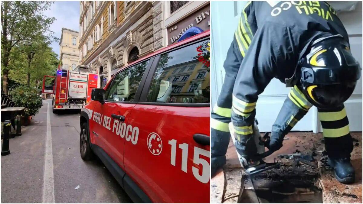 Principio di incendio in un appartamento a Trieste: intervento dei pompieri - 