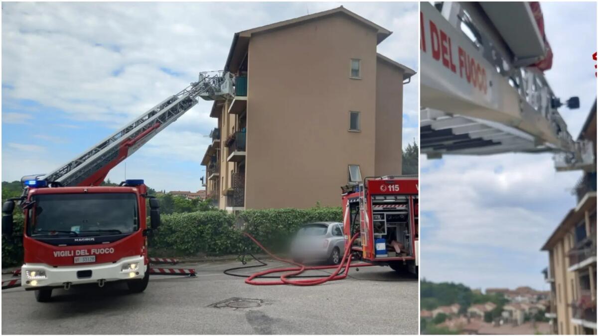 Panico per l’incendio in uno stabile: i pompieri salvano un ragazzo bloccato nell'appartamento - 
