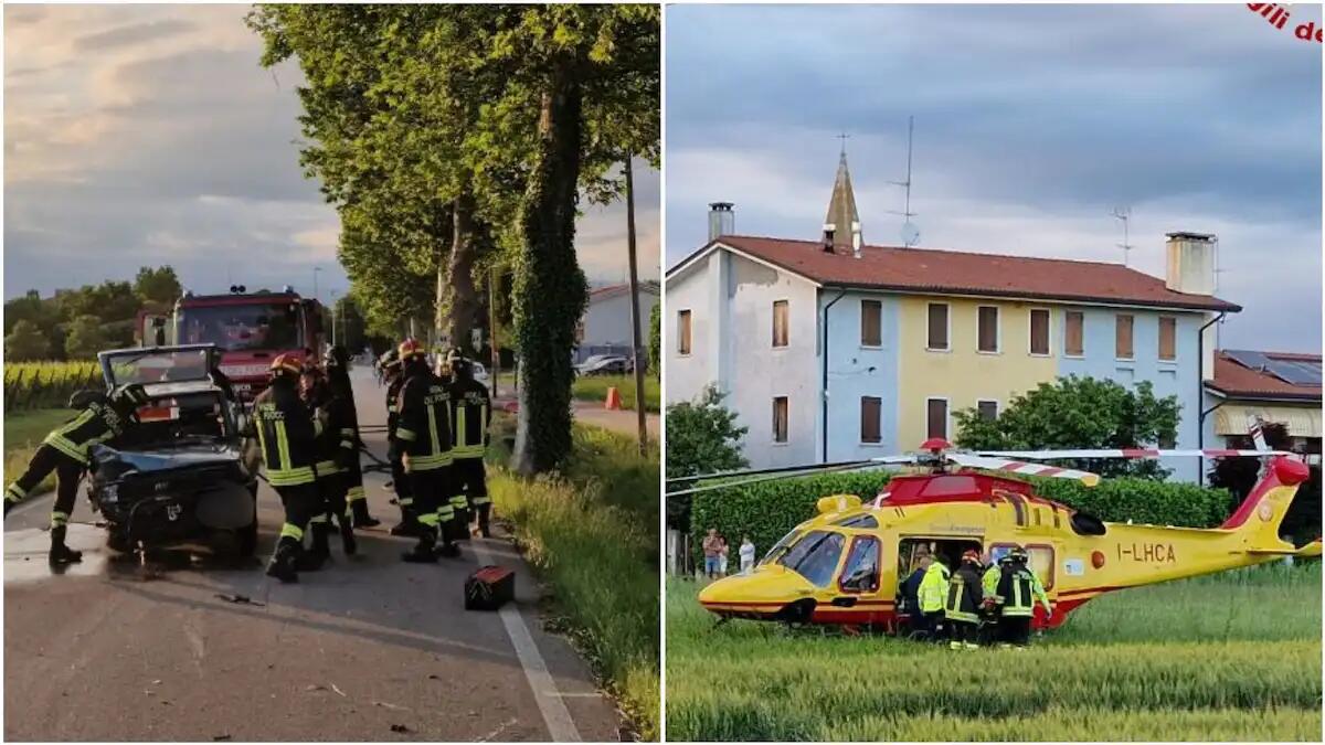Finisce con la Panda dritto contro un platano: grave il conducente - 