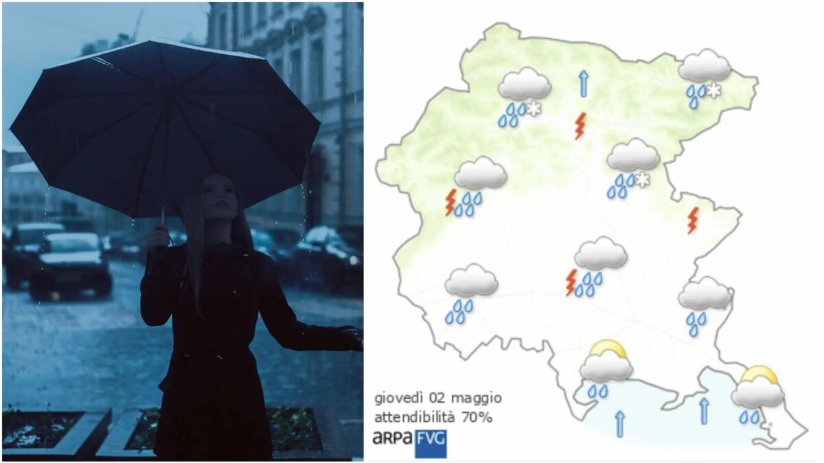 Meteo Friuli, previsioni per giovedì 2 maggio. Ecco che tempo farà - 