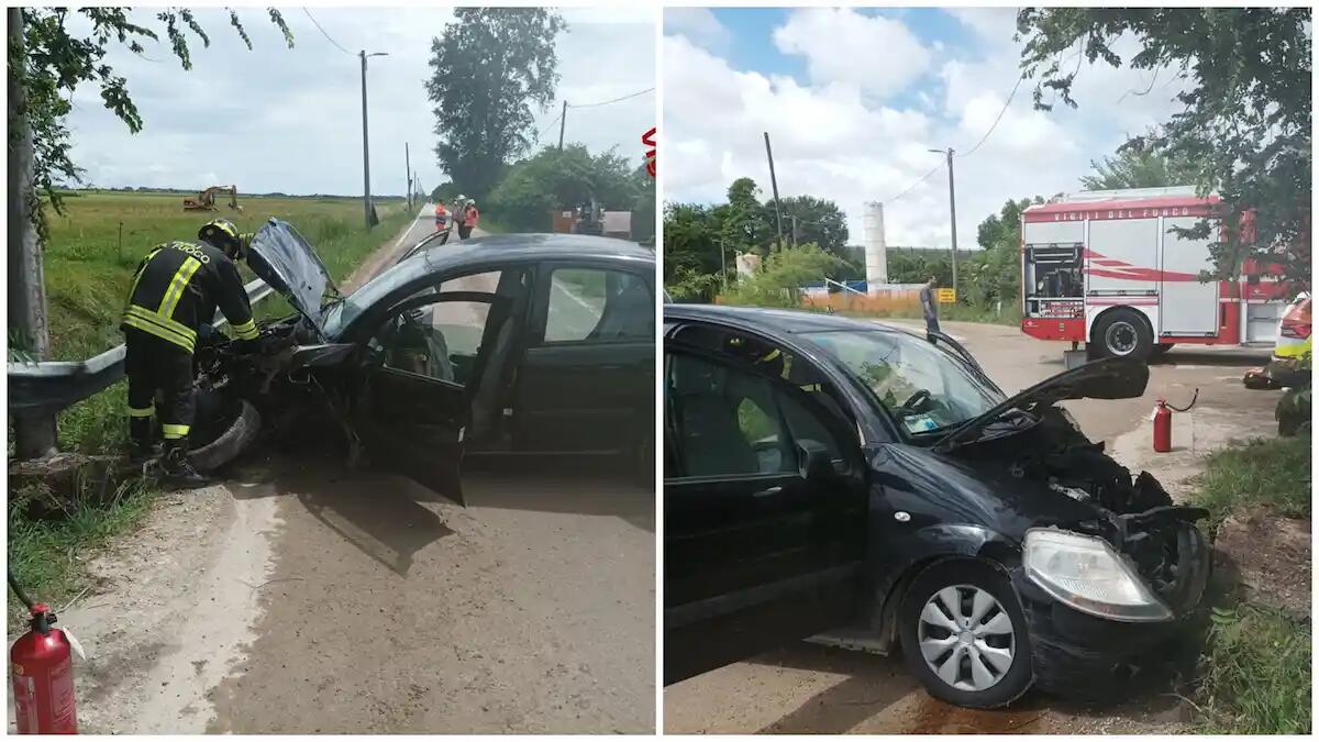 Venezia, scontro tra due auto in località Dese: donna resta incastrata tra le lamiere - 