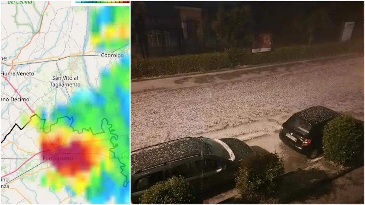 La grandine mette in ginocchio il Veneto Orientale: danni a Portogruaro e dintorni - 