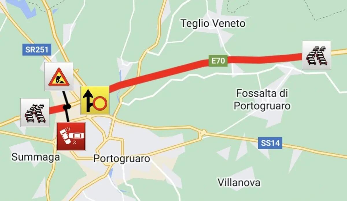 Mezzo pesante a fuoco: chiusa l'A4 tra Portogruaro e San Stino di Livenza - 