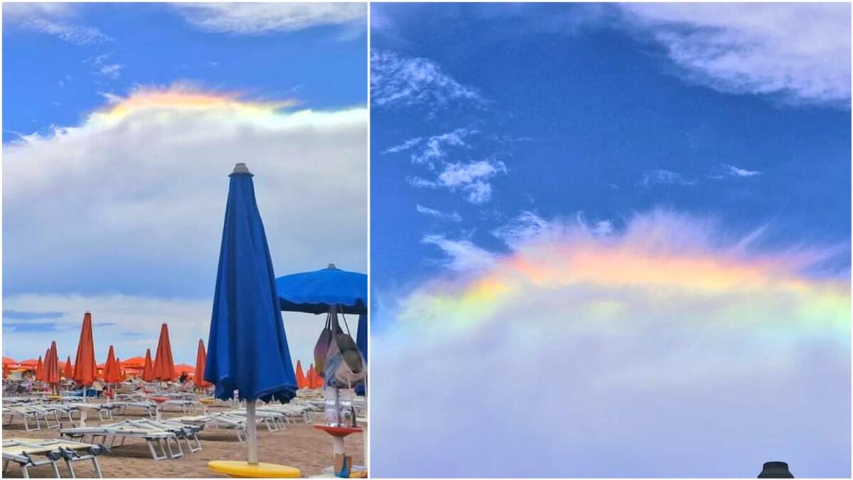 Nubi iridescenti sui cieli di Lignano. Di cosa si tratta e come si formano - 