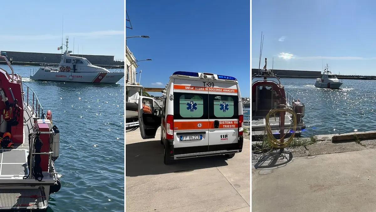 Trieste, salvata dai pompieri una persona ferita sulla vecchia diga - 