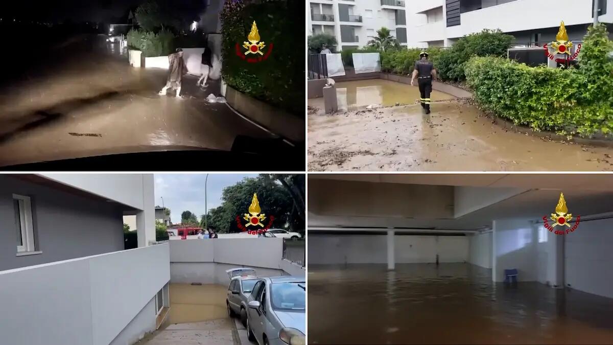 Maltempo, Castelfranco Veneto sott'acqua. Danni anche a Rovigo, Vicenza e Venezia - 