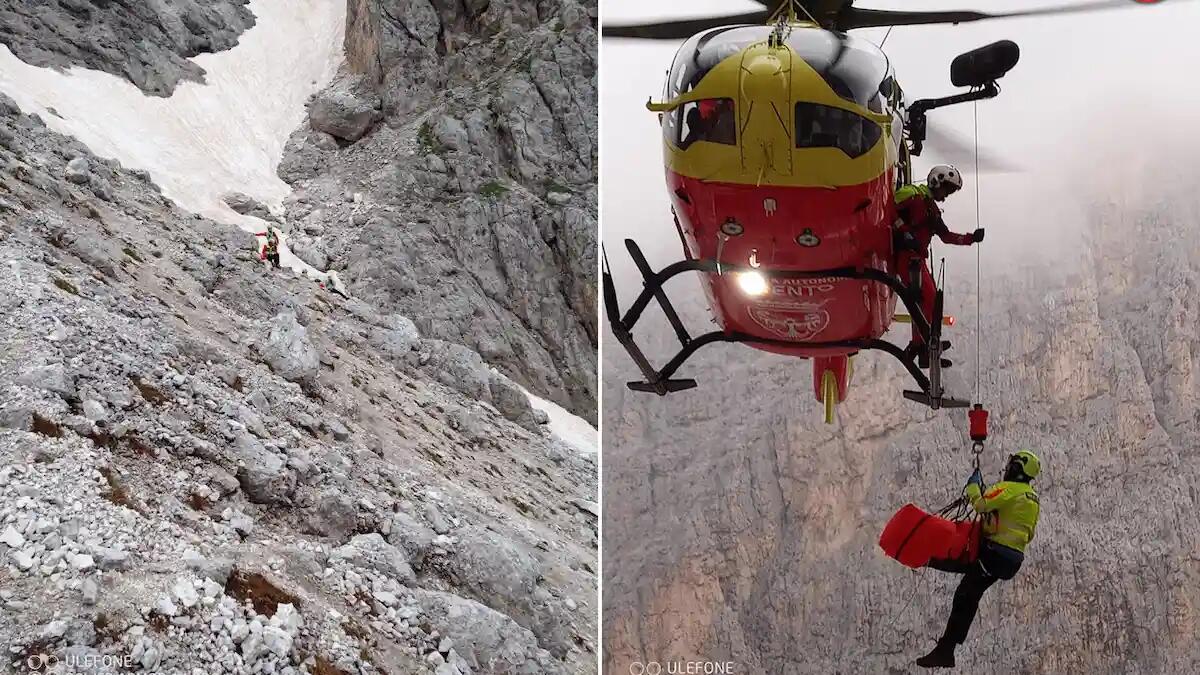 Scivola su una lingua di neve a quota 2500 e ruzzola a valle: soccorsa 30enne - 