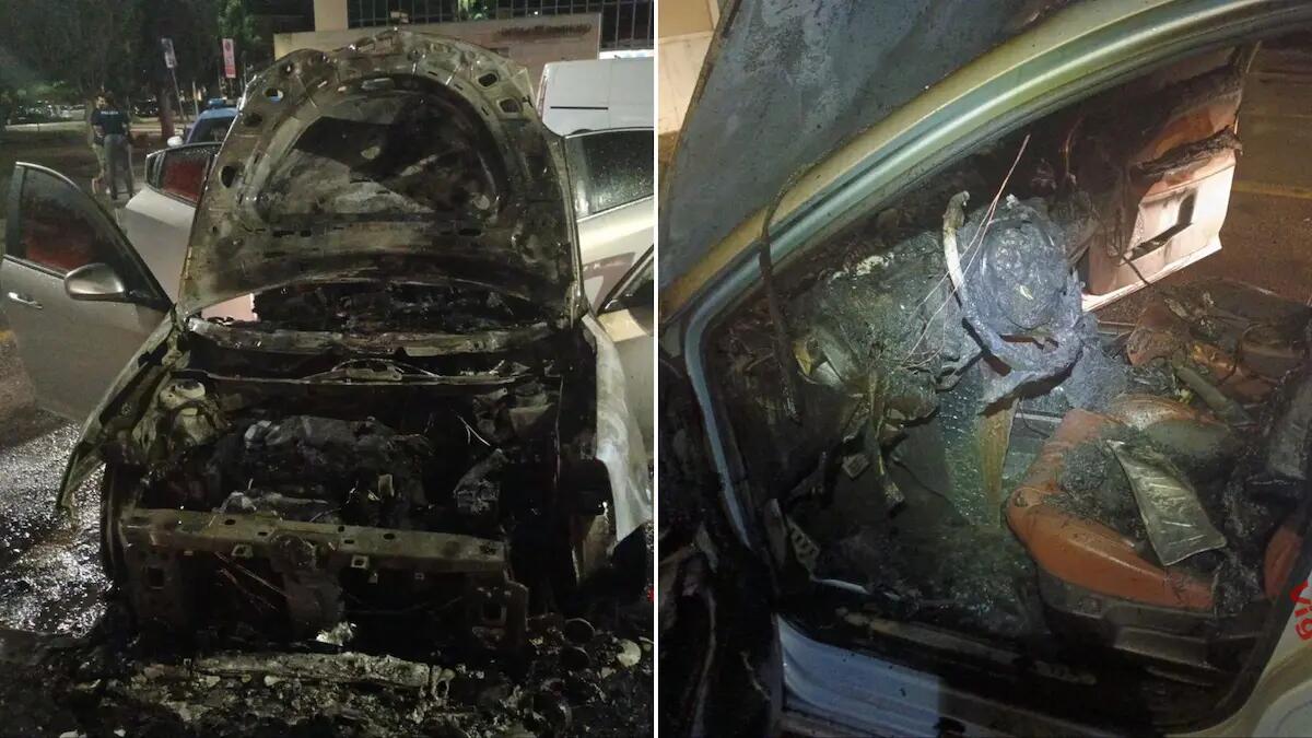 Incendio nella notte, auto in piazza avvolta dalle fiamme: distrutta - 