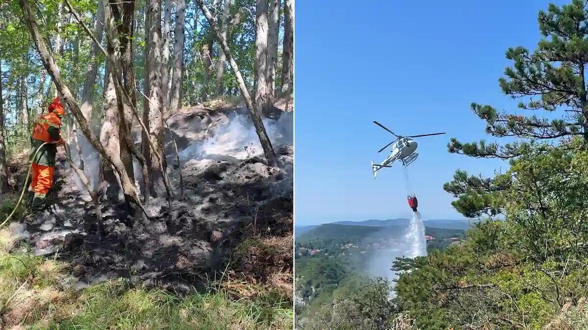 Forti fulmini innescano incendi sul Carso e a Trasaghis. La situazione - 