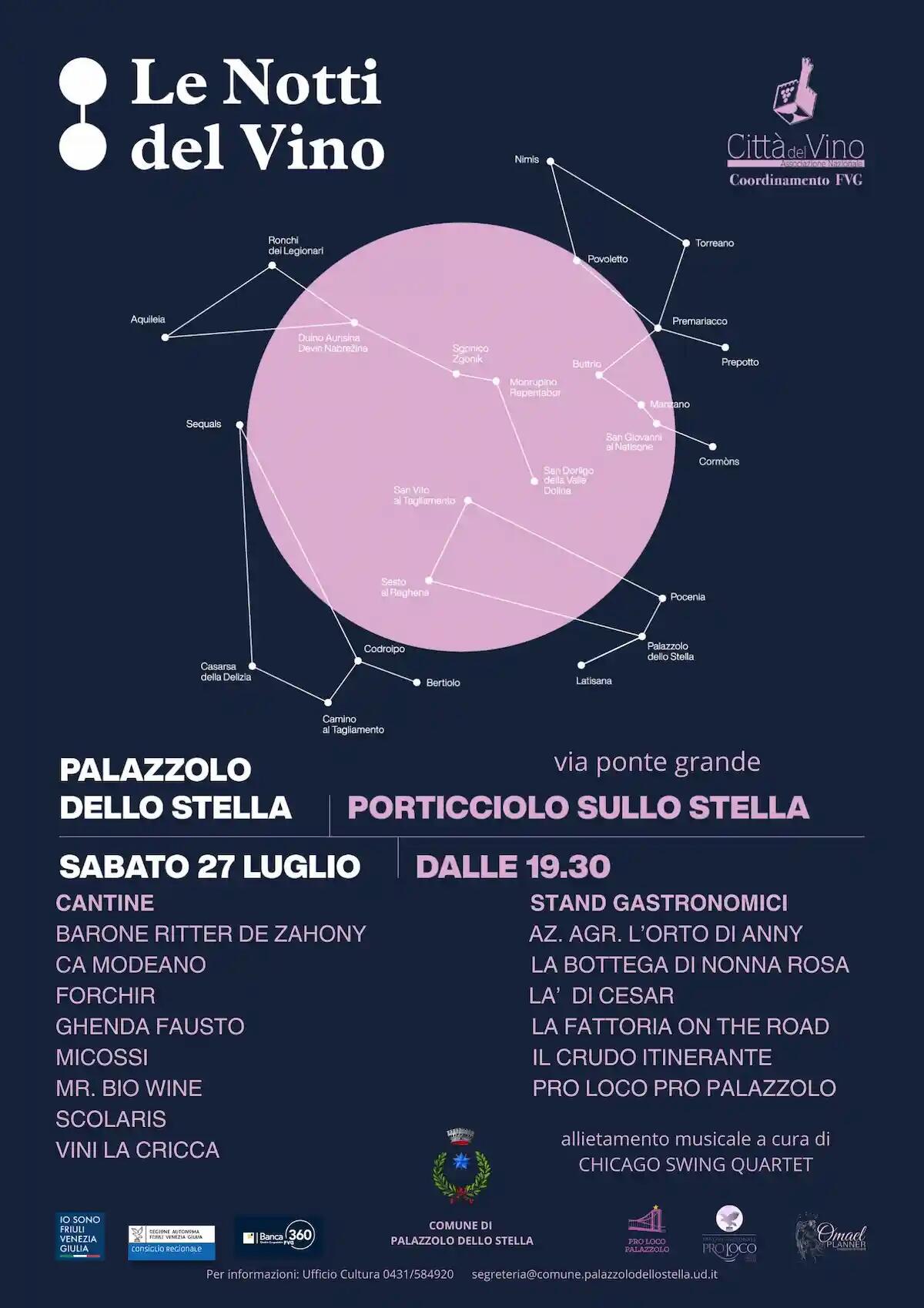 Palazzolo dello Stella apre "Le notti del vino" - 