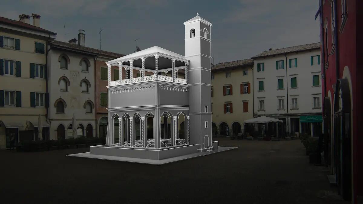 Ecco il Virtual Balcony in piazza a Cividale del Friuli: «un viaggio attraverso i secoli» - 
