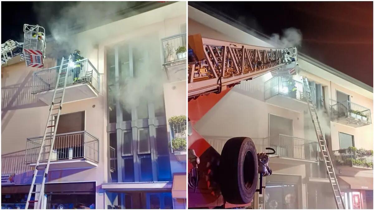 Paura nella notte in una palazzina: appartamento in fiamme al secondo piano - 