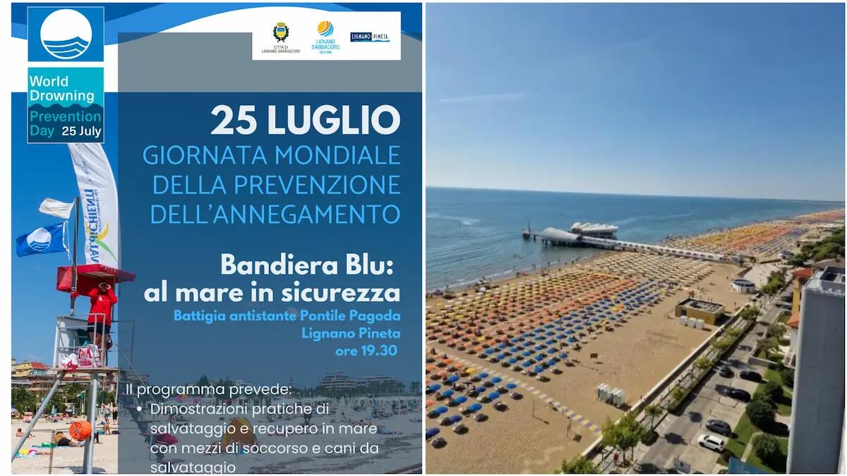 Lignano, al via la manifestazione "Bandiera Blu: al mare in Sicurezza" - 