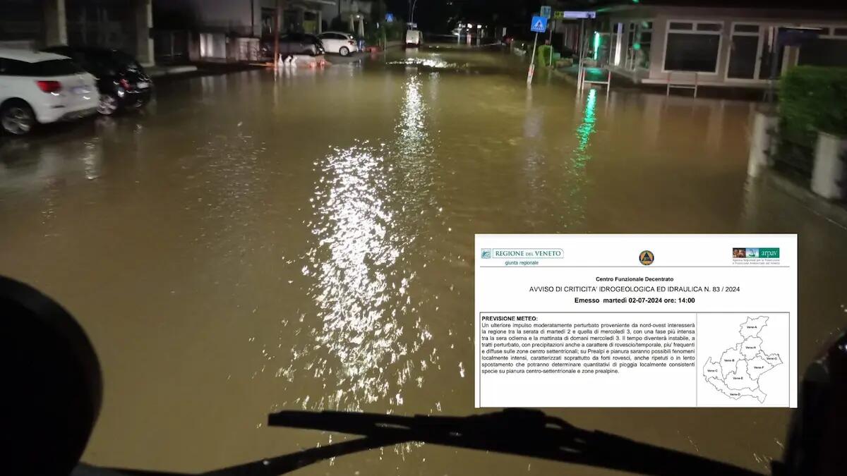 Maltempo, ci risiamo: nuova Allerta meteo della Protezione Civile in Veneto - 