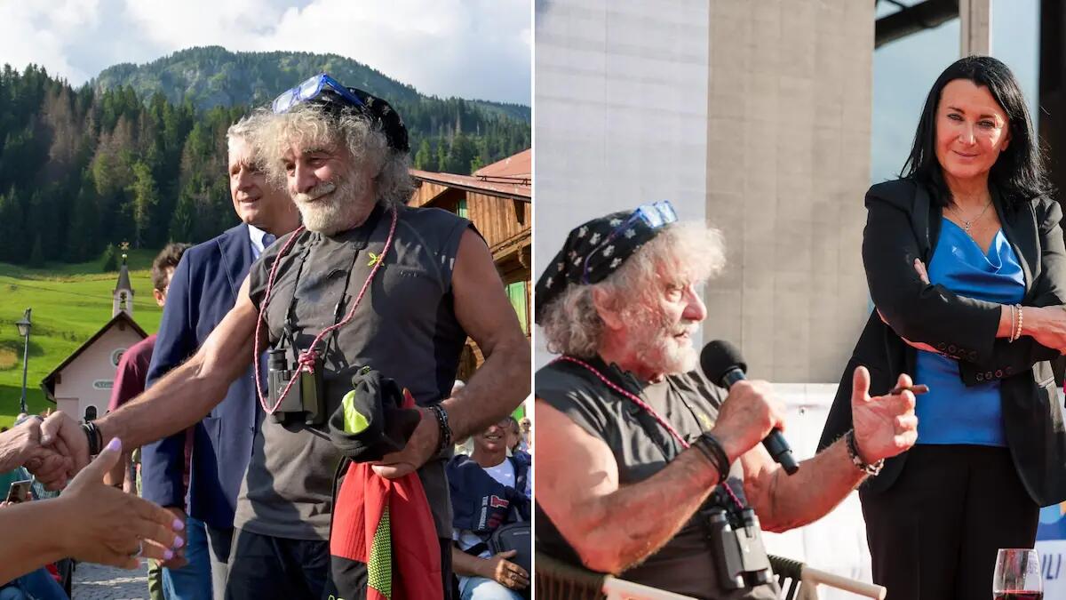 Sappada. Mauro Corona riempie la piazza a "Parole in vetta" ed emoziona il pubblico - 