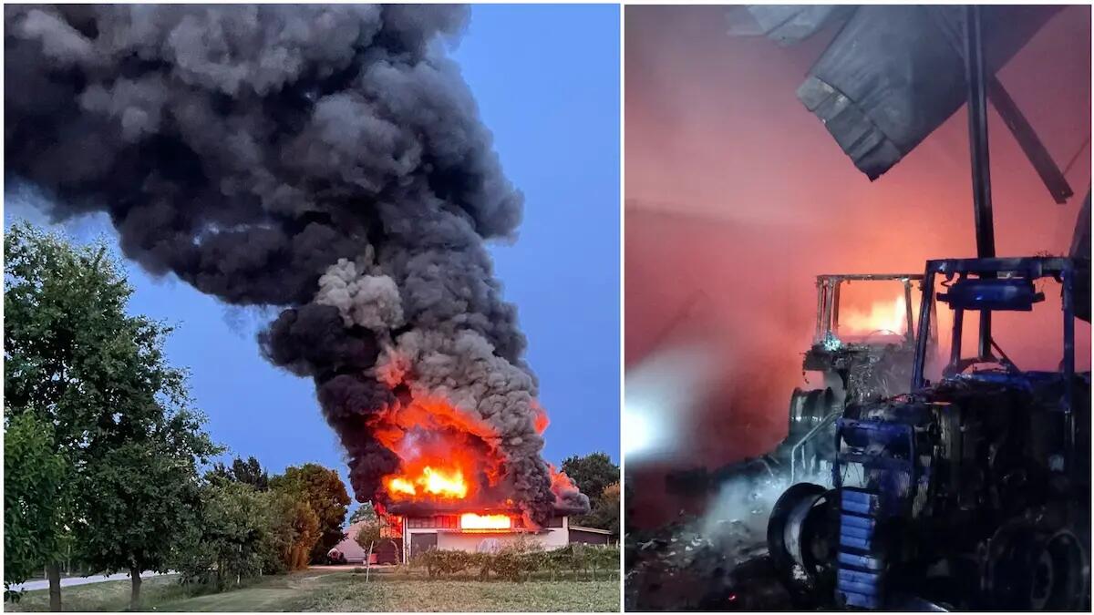 Gaiarine. Pannelli fotovoltaici in fiamme sul tetto: distrutto un capannone - 