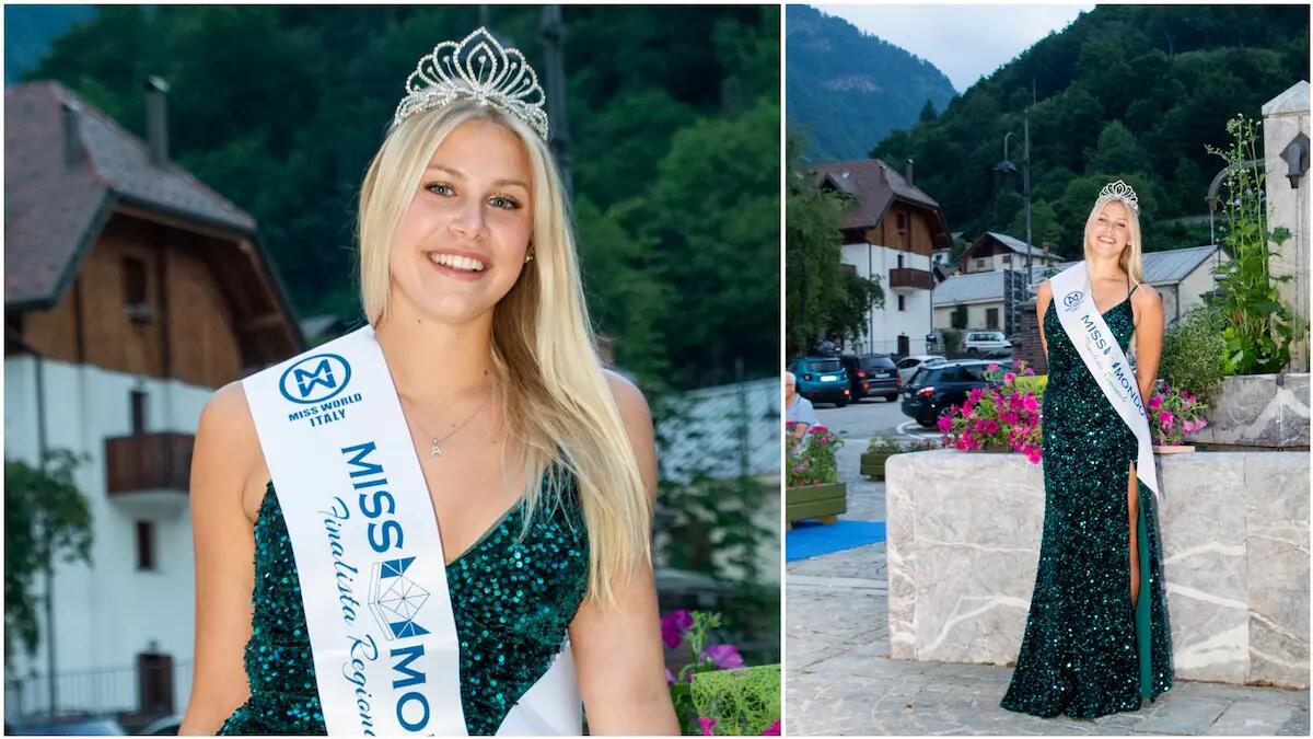 Aurora vince la seconda tappa di Miss Mondo Carnia a Forni Avoltri - 