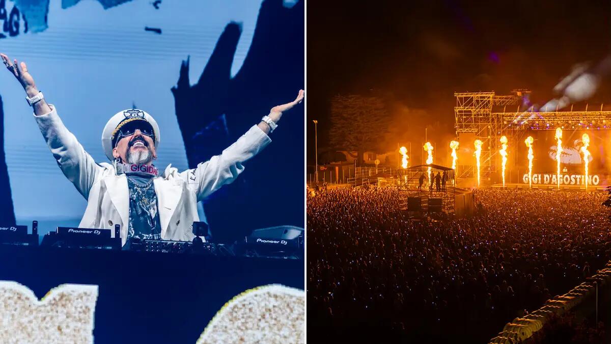 Gigi D’Agostino, il Capitano infiamma Majano: 8.000 persone e finale di fuochi d'artificio - 