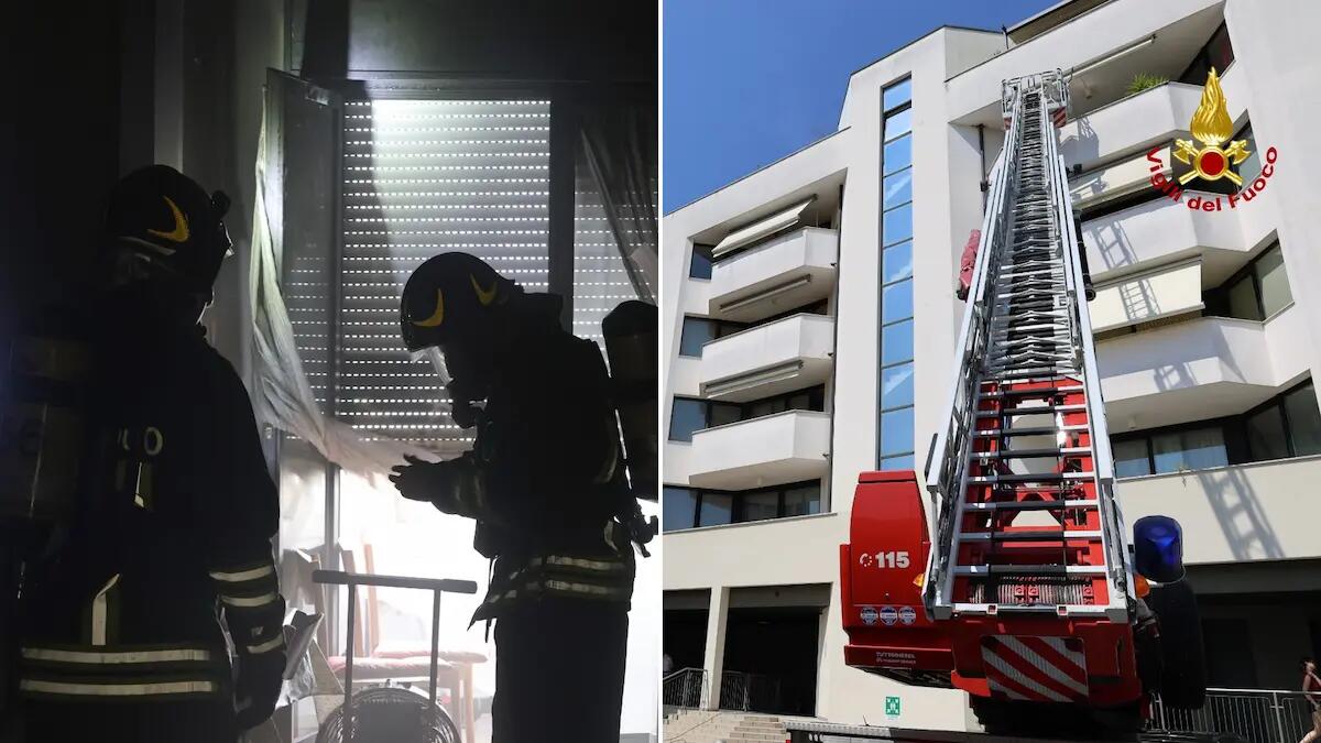 Prende fuoco l'olio nella pentola mentre sta cucinando: salvata una giovane donna - 