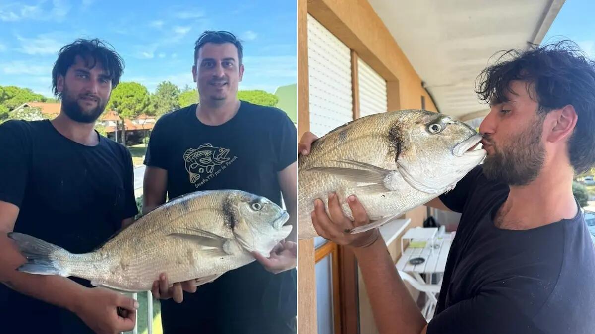 Pesca 'miracolosa' a Lignano, due amici segnano il record: orata di oltre 5,5 kg - 