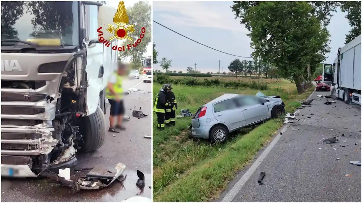 Portogruaro. Dramma sulla Statale 14, frontale auto tir: morto il 53enne Roberto Rinaldo - 
