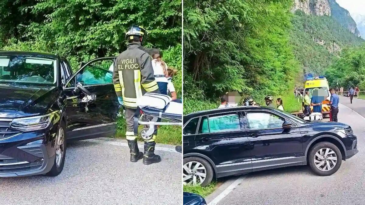 Scontro tra due auto sulla SR203: quattro feriti tra cui due bambini - 