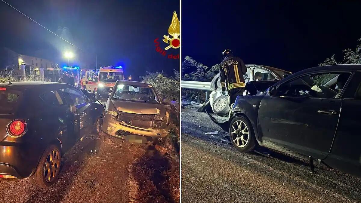 Tragico scontro tra due auto nella notte: morti un 38enne ed un 35enne, altri 2 giovani gravi -