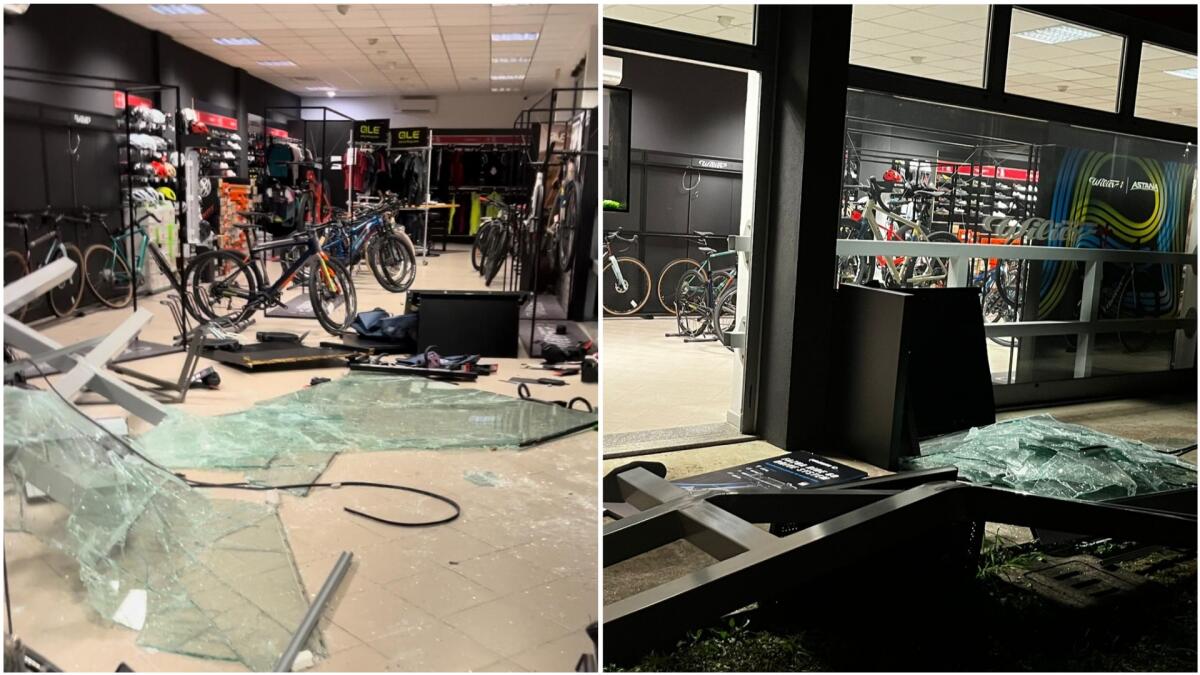 Sfondano la vetrata, maxi furto di biciclette ad Azzano Decimo: bottino da oltre 100mila euro - 