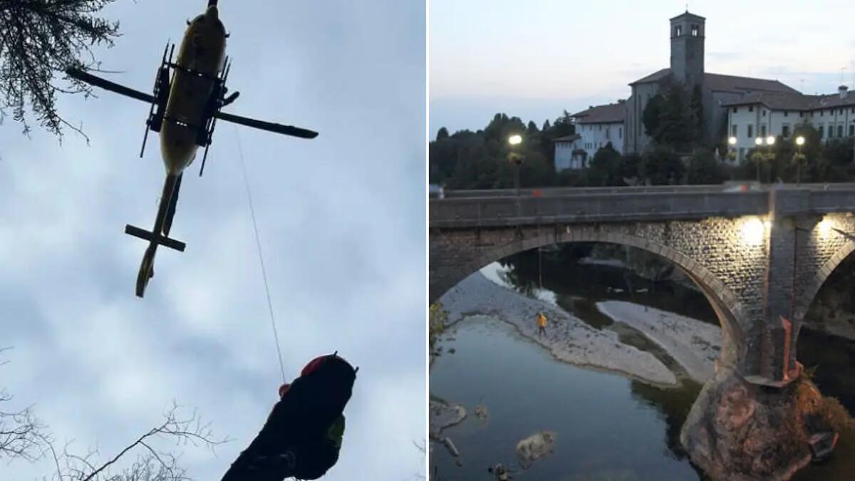 Donna in difficoltà nelle acque del Natisone a Cividale: recuperata con l'elicottero - 