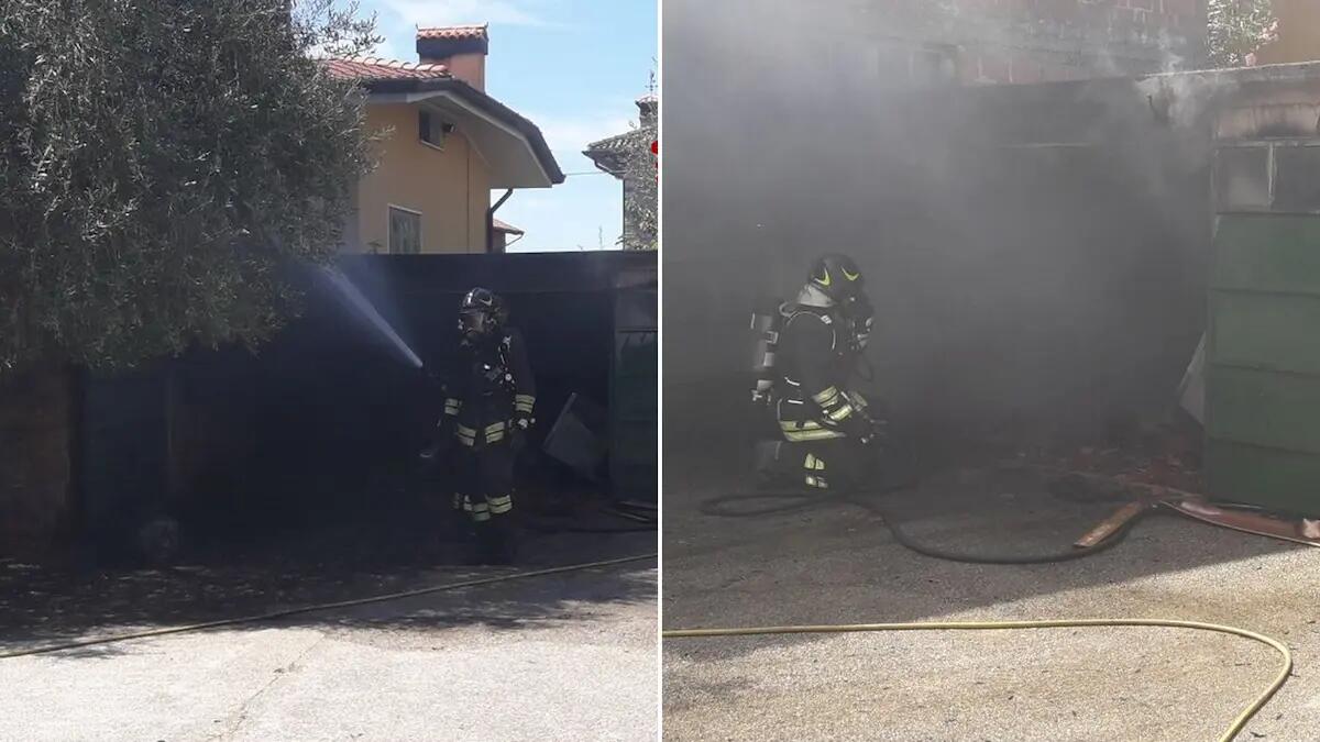 Scoppia l'incendio in un garage a Mereto di Tomba: 3 intossicati. I pompieri salvano la casa - 