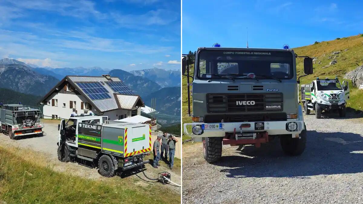 Troppo caldo, emergenza idrica nelle malghe: Protezione civile e Corpo forestale al lavoro - 