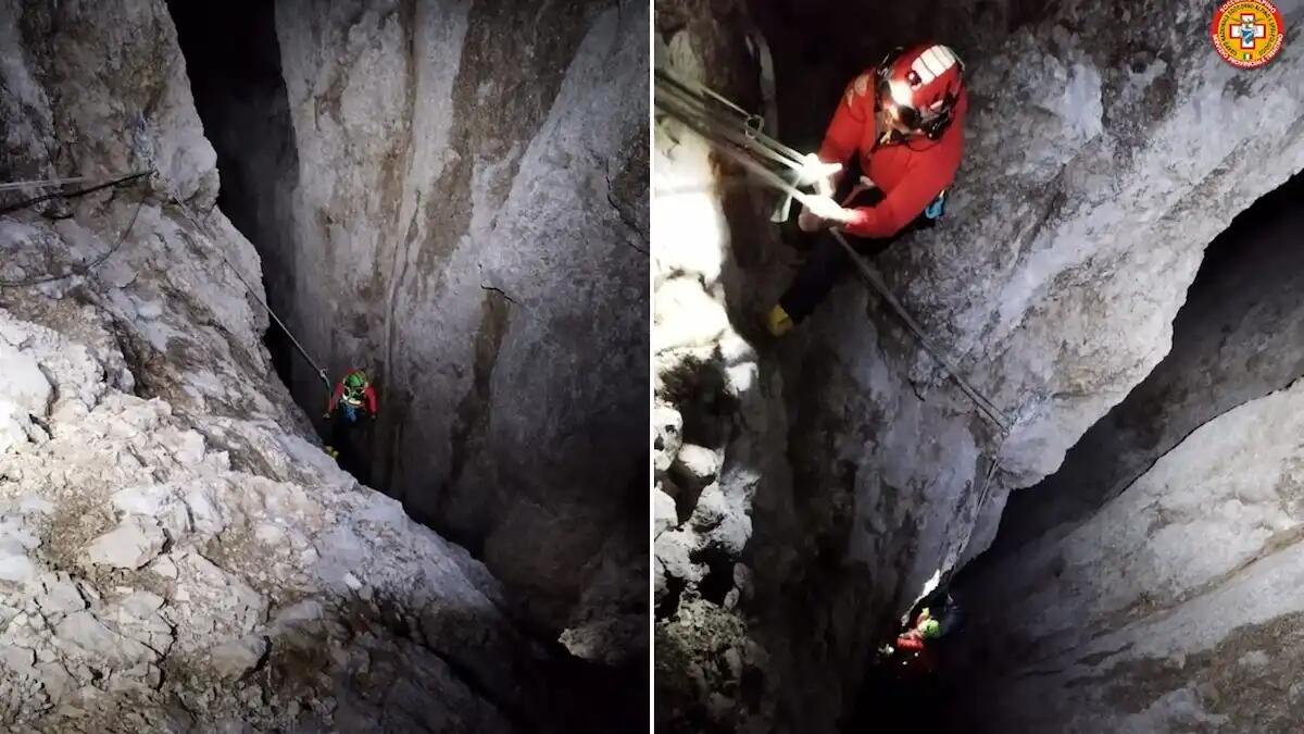 Rimangono bloccati in parete a 3000 metri di quota: salvati due alpinisti nella notte - 