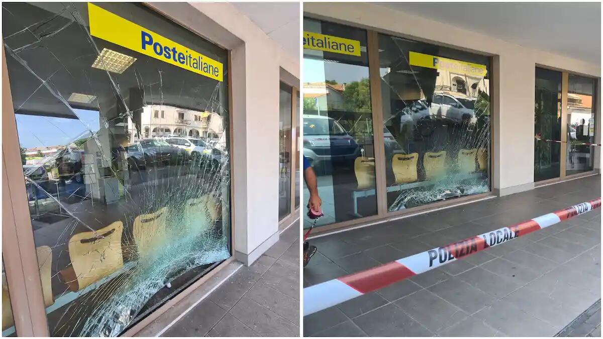 Finisce con l'auto contro la vetrina dell’Ufficio Postale: ferito un anziano -