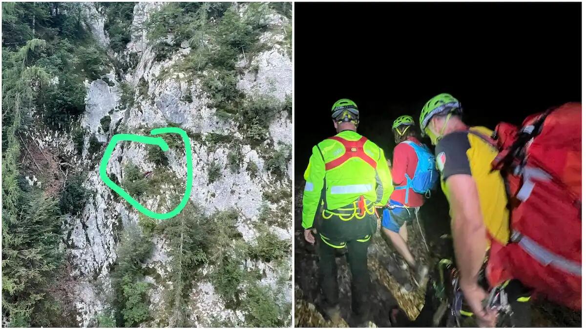 Bloccato in parete con il cane. Il telefono è scarico, l'allarme parte dai familiari: soccorso 31enne - 