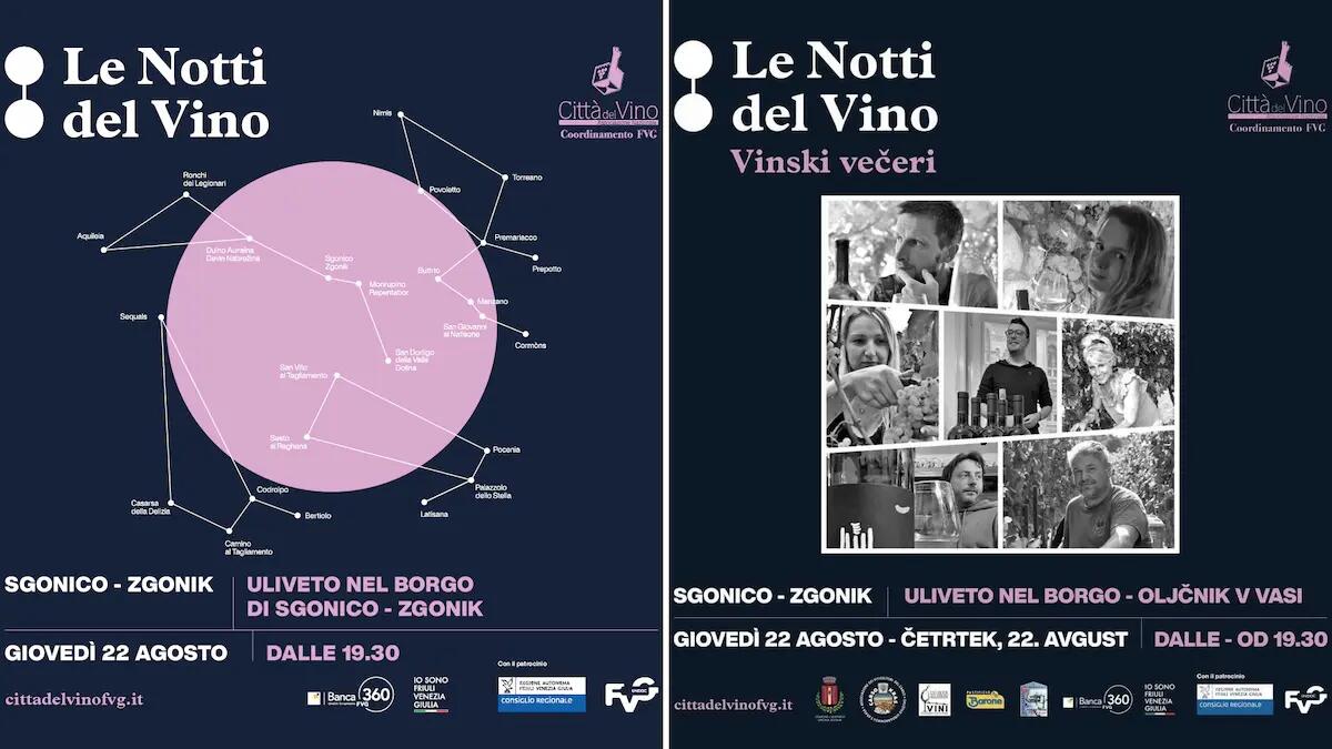 Sgonico. Le Notti del vino nell’uliveto con asta benefica di bottiglie magnum - 