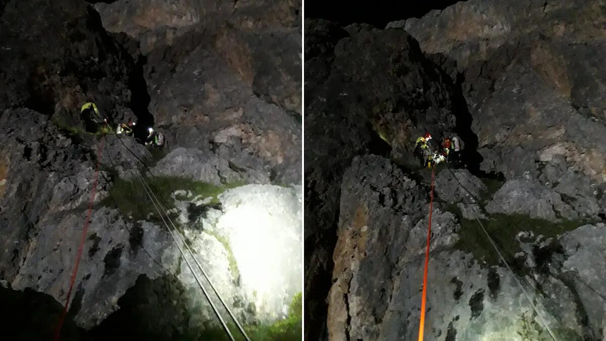 Due alpinisti incrodati sul Piz Ciavazes: ecco come sono stati salvati - 
