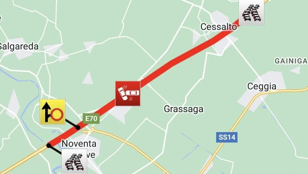 Tamponamento tra 3 mezzi pesanti in A4, nuovamente chiusa l'Autostrada a San Donà - 