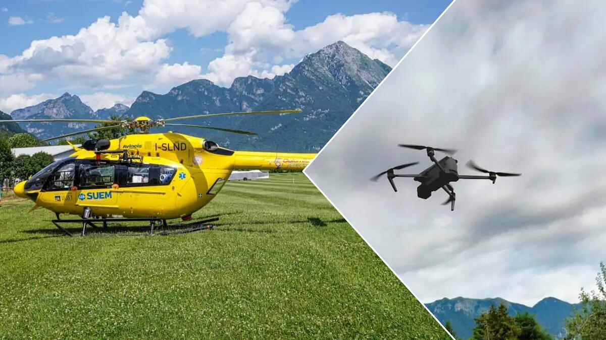 Elisoccorso bloccato dal drone di un turista, decollo ritardato durante un'emergenza - 