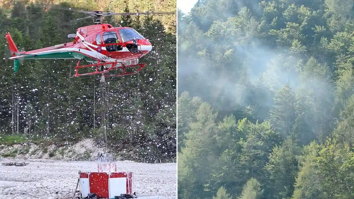 Ancora fiamme sui boschi del Monte Nero: gli ultimi aggiornamenti - 