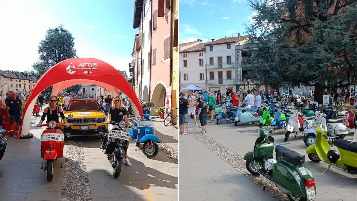 Raduno di vespisti a Spilimbergo: «assieme per promuovere il dono del sangue» - 
