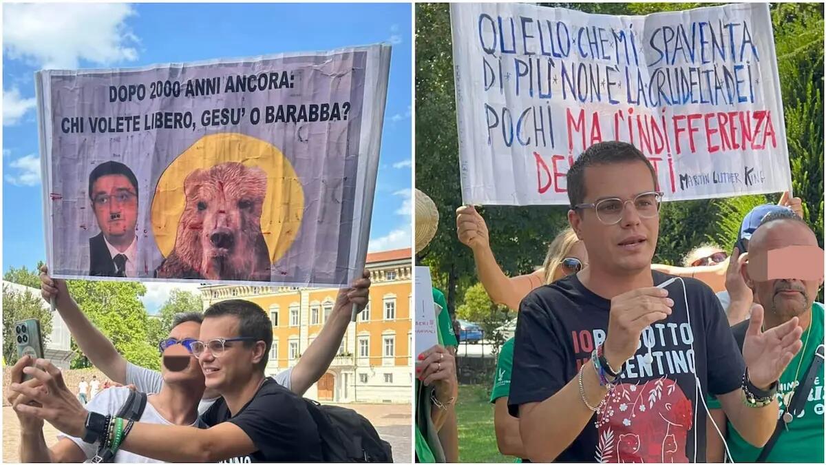 Manifestazione in difesa degli orsi: denunciato l'influencer Enrico Rizzi, ora rischia l'espulsione - 